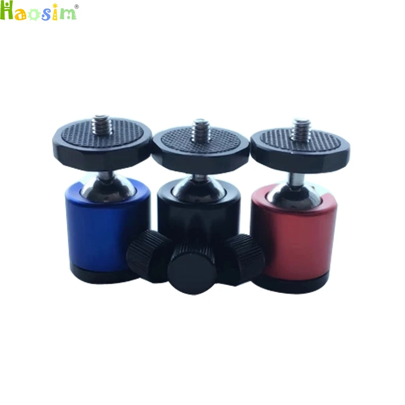 

Mini Ball Head 1/4" Mount for Camera Tripod Spherical universal micro cast color metal small cloud platform