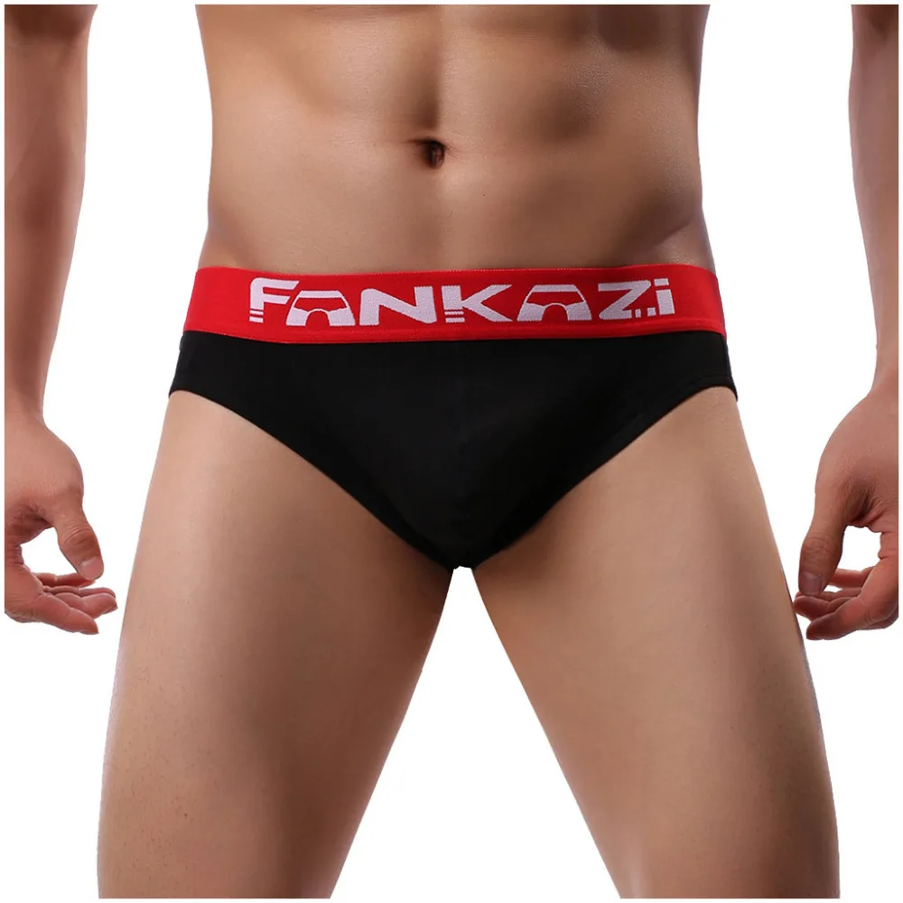 2019 Men's cotton briefs breathable swimming shorts comfortable underwear sexy briefs beach shorts briefs sexy hombre 40J10 (3)