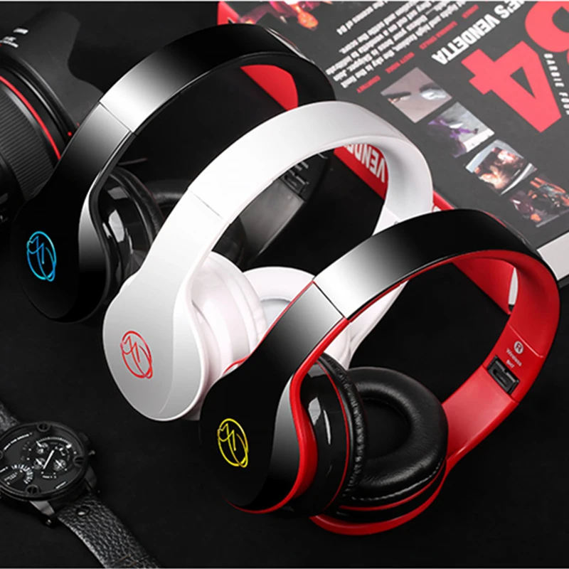 Светящиеся стерео Casque аудио Bluetooth наушники Беспроводная большая гарнитура