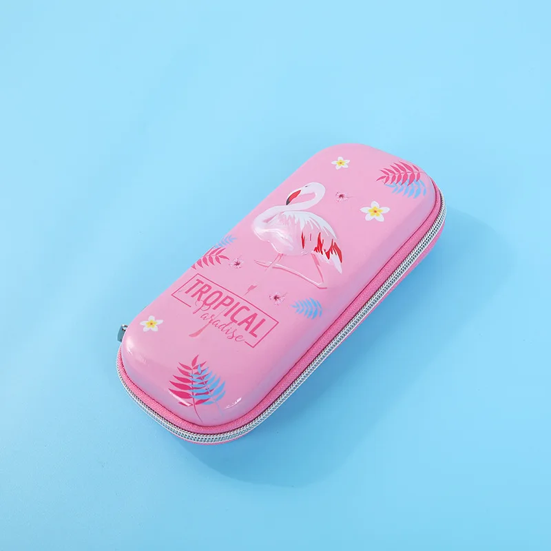Чехол карандаш с изображением единорога Фламинго estuche escolar Kawaii чехол из