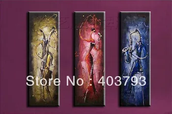 

modern asbrtac fashion oil painting beautiful music man Free shipping