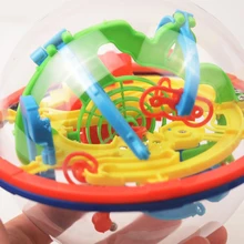 3D Labirinto Mágico Intelecto Bola 100 Níveis Bola Bola Rolando Puzzle Teaser Brain Game boy girl Aprendendo Brinquedos Educativos Órbita jogo