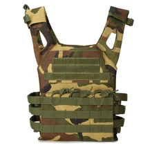 Лесной камуфляж тактический страйкбол Пейнтбол Открытый Molle Тактический Поезд жилет CS игра защитный тактический жилет