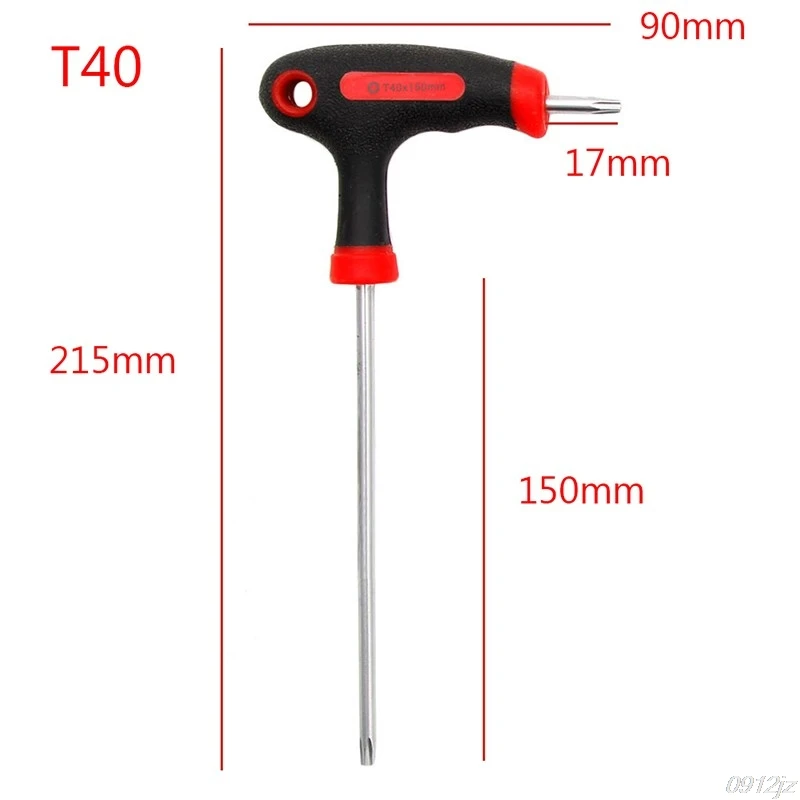 Т-образная рукоятка Torx и шестигранный ключ Отвертка Инструмент T10/T15/T20/T25/T30/T40