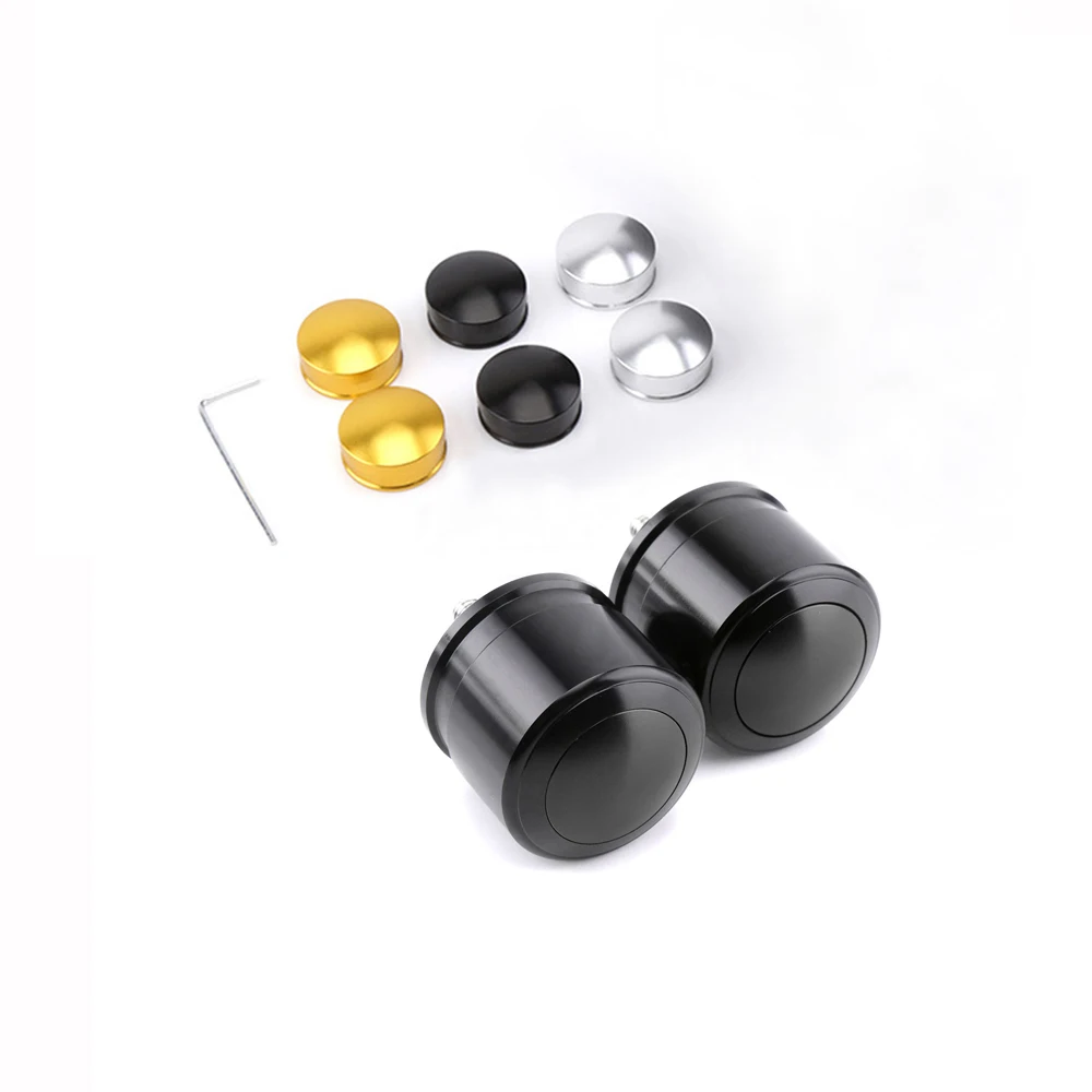 Universal 7/8 Motorcycle Handlebar Grips Bar End Cap Plug Slider
