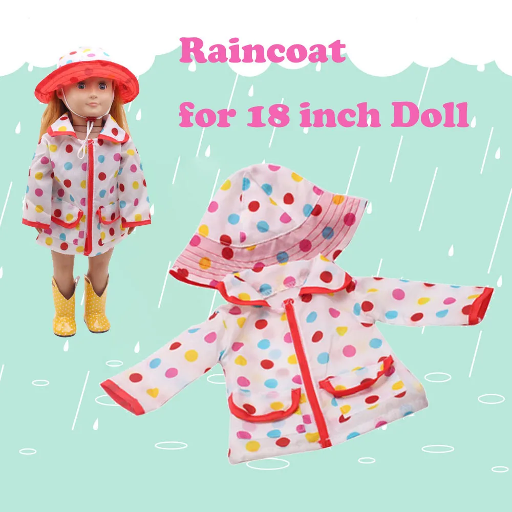 Кукла Одежда плащ шляпа костюм для 18 дюймов American Girl Doll аксессуар девушки игрушка