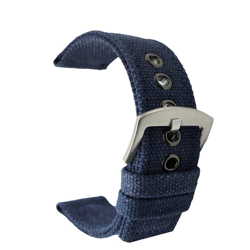 Нейлоновый тканевый ремень НАТО для samsung Шестерни S3 классический/Frontier 22 мм Для мужчин Для женщин Холст ремень наручный Петля Браслет синий