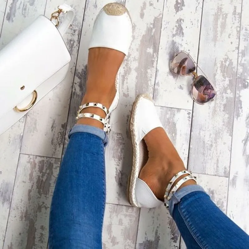 

Women Sandals Fashion Peep Toe Summer Shoes Woman Faux Suede Flat Sandals Size 35-43 Casual Shoes Woman Sandals Zapatos Mujer