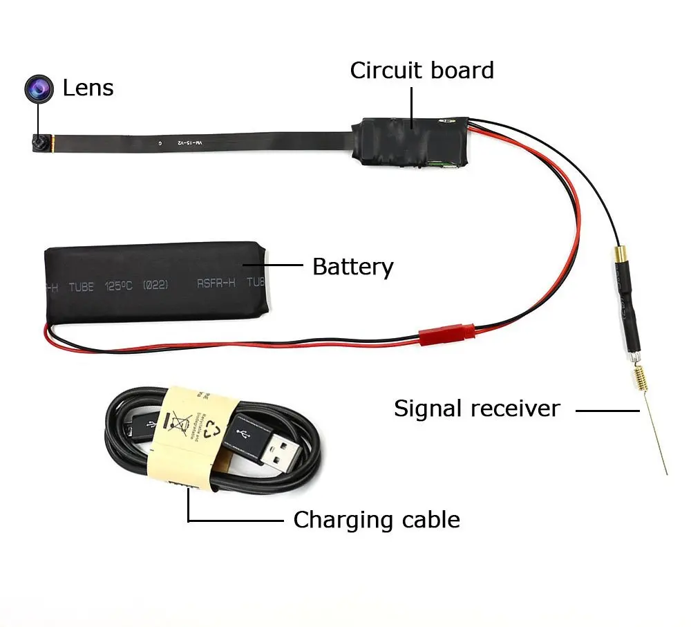 HBUDS P2P мини-камера HD 1080P wifi сетевая камера DIY беспроводной модуль камеры с активированным движением DV видеокамера с 4000 мА