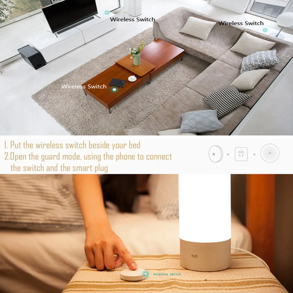 Xiaomi Mijia Wireless Switch Smart Home Accessories need to connect Gateway 2 to work / compatibility Mijia mi home App