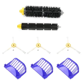 

3pcs Corner Cleaning Robots Replacement Brush 3pcs Cleaner Filter One Rolling Brush Set For Roomba 620 630 650 660