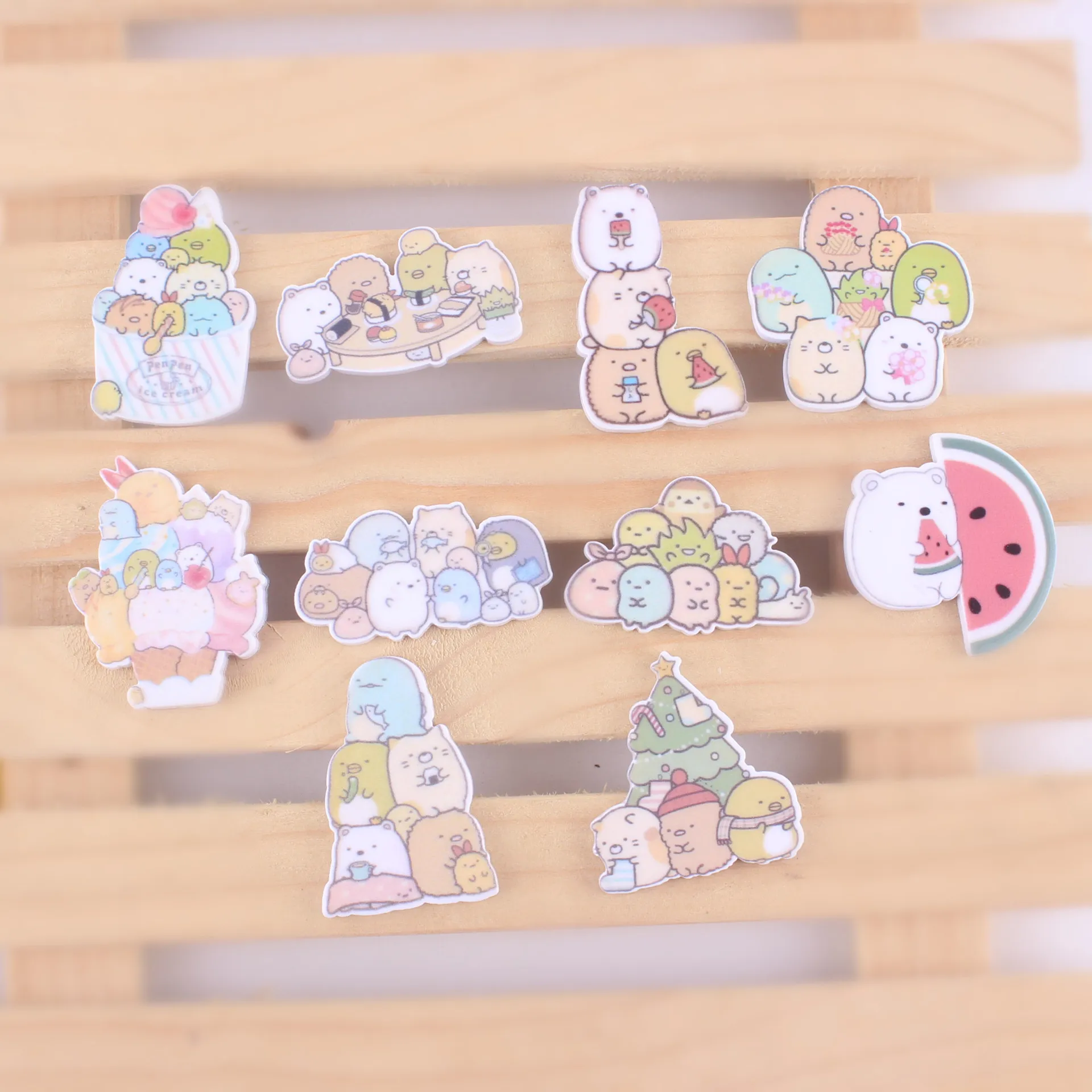 

Animal Planar Resin Charm DIY For Brooch Clothing Accessories Plate Resin Charm Mixed