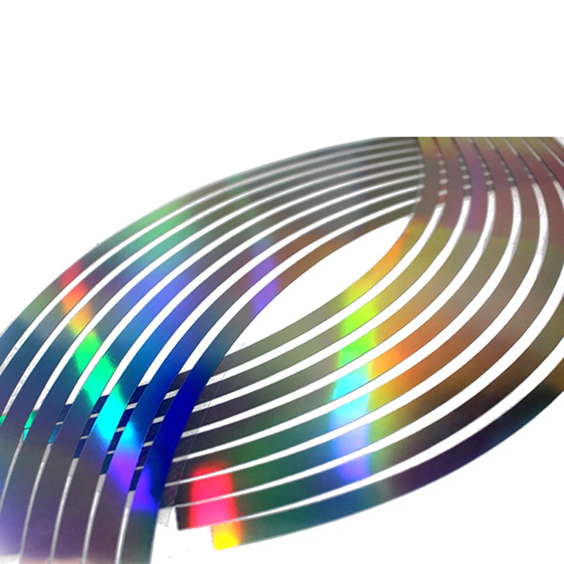 

Motorcycle Stickerwheel rim tape for motorcycle and car reflective 16 stripes 2019 new arrival PVC 10/12/14/18 inches laser