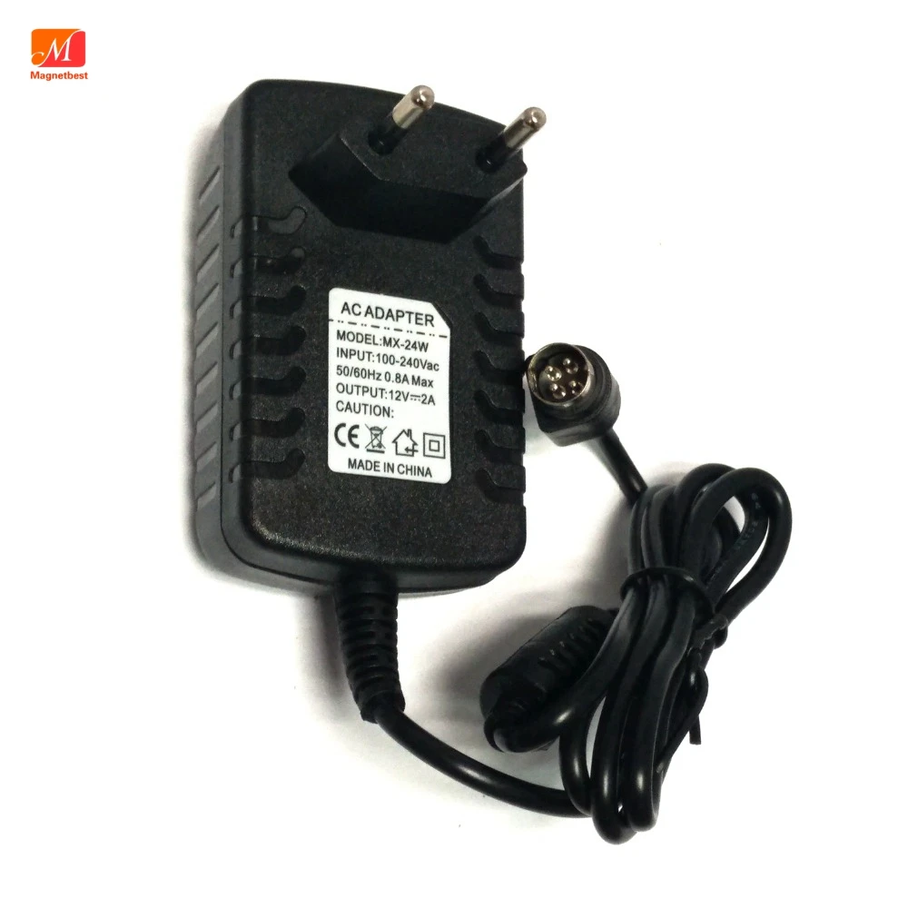 EU Power Adapter 12V 2A 4 PIN for Hikvision video recorder 7804 7808H-SNH  cwt KPC-024F DVR NVR power adapter charger