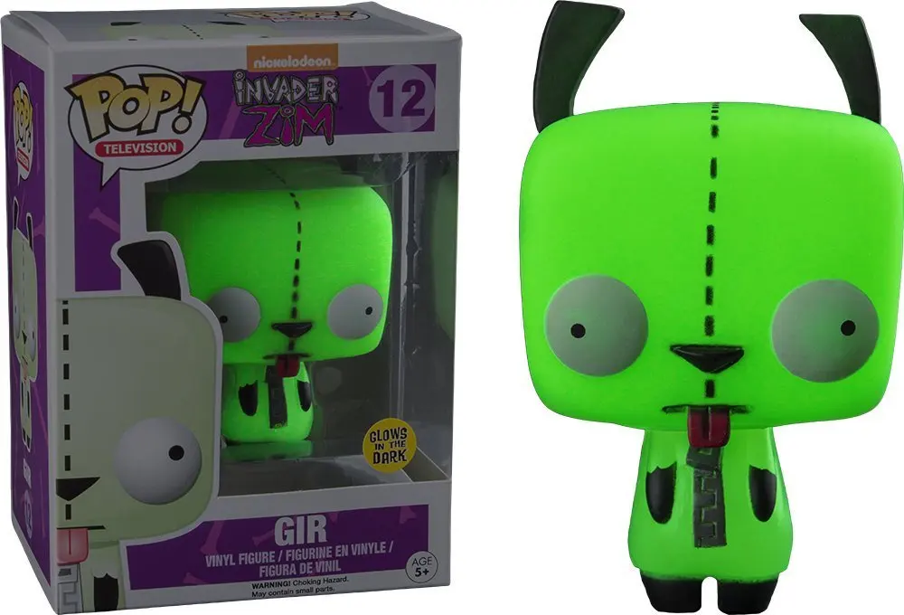Эксклюзивный Funko pop светится в темноте официальный захватчик Zim Gir Виниловая