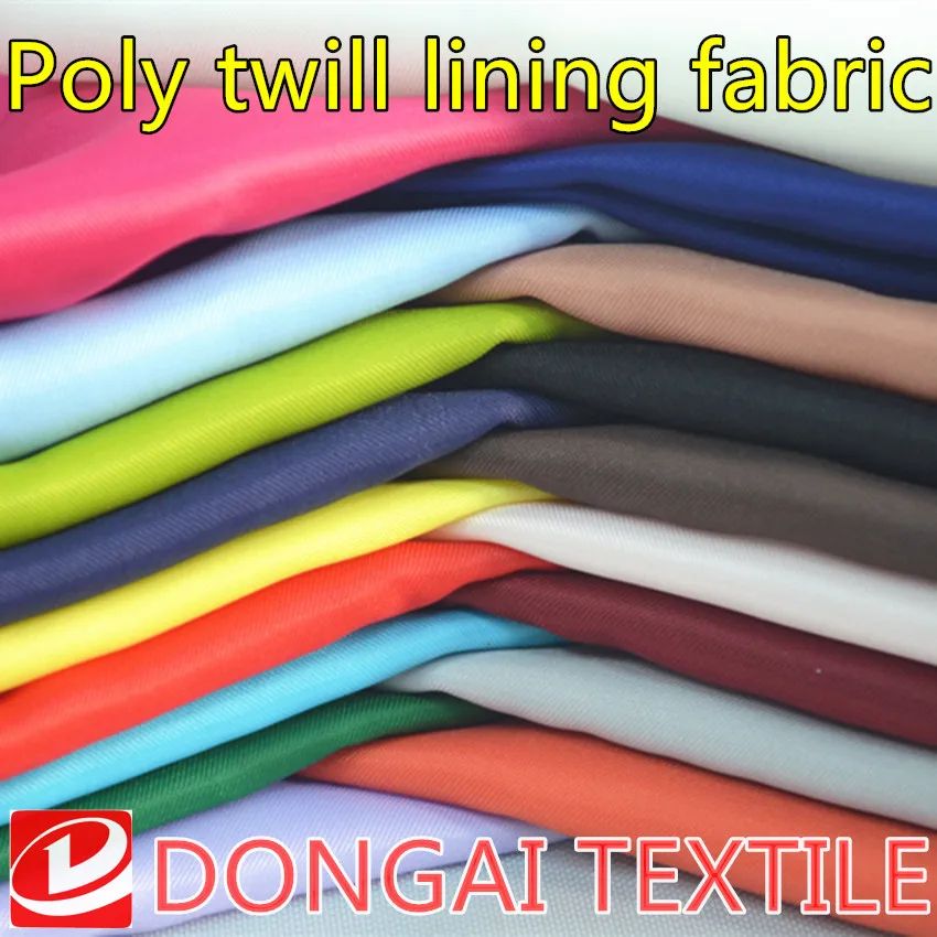 Poly twill lining fabric for down jacket and Material Jacket Suit