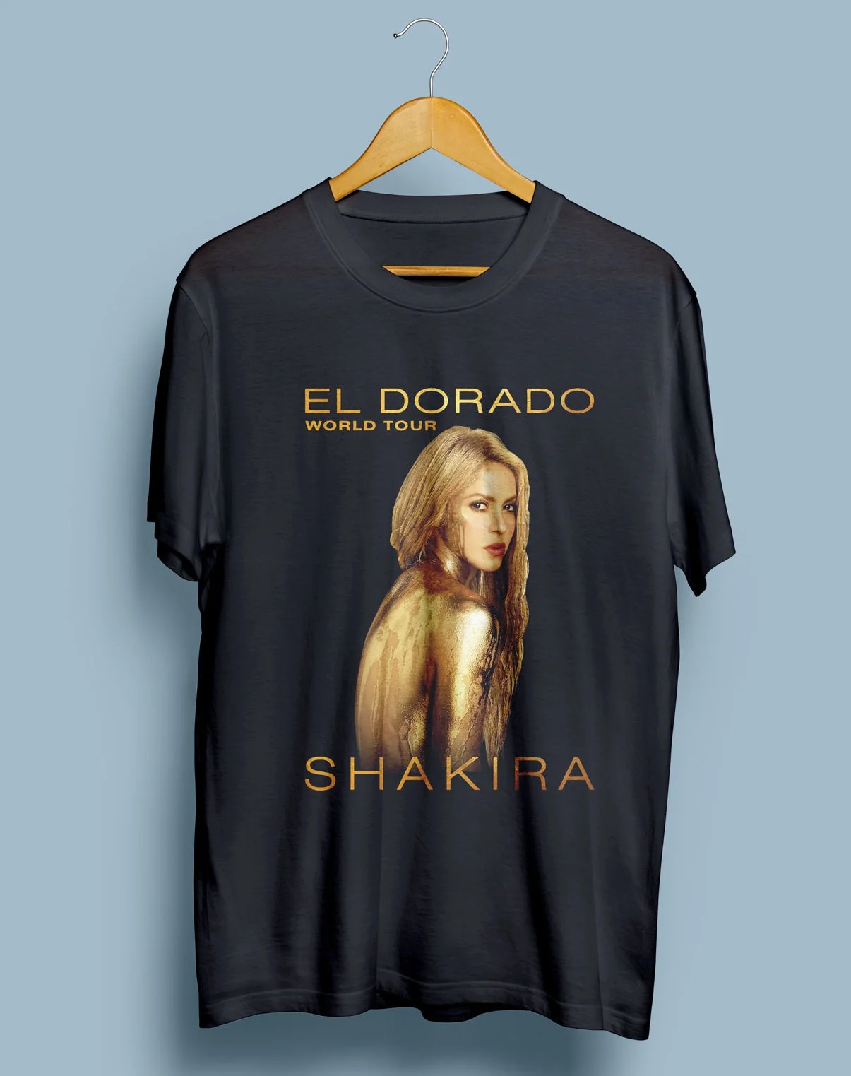 Мужская футболка Shakira El Dorado World Tour черная Летняя мужская Новинка wo | одежда