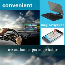 Универсальный автомобильный держатель H6 HUD, регулируемый дисплей, gps навигатор, умный мобильный телефон с отражающей пленкой, автомобильная подставка для крепления