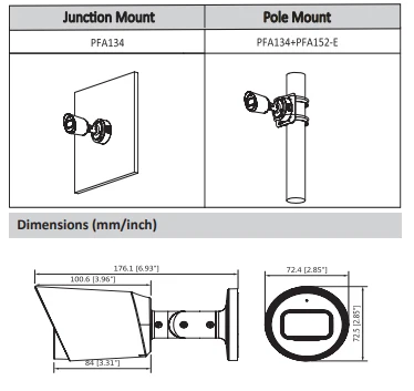  Dahua POC Camera 4MP HAC-HFW1400T-POC HDCVI Camera Smart IR 30 Meters Support POC DC12V 3.6mm defau - 33020487663