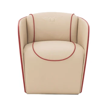 

Italy Bentley furniture design genuine leather villa armchair