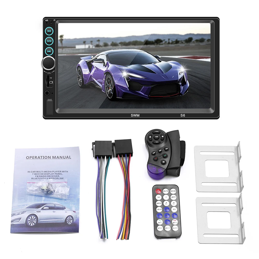 

MP5 Auto Media player USB Bluetooth Audio Car Radio Mp5 Player FM HD 7" Touch Screen Stereo Radio Car MP5 Speaker