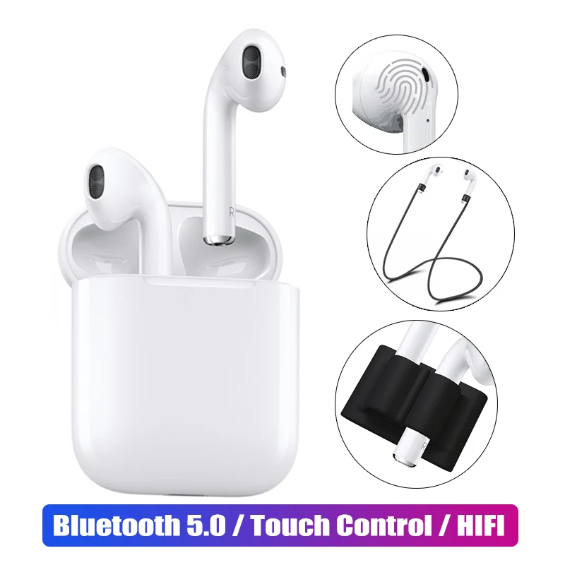 

i12 TWS True Bluetooth Earphone Wireless Touch control Earbuds upgrade i10 air pod 3D Stereo Headset Charging Case for iphone 3D