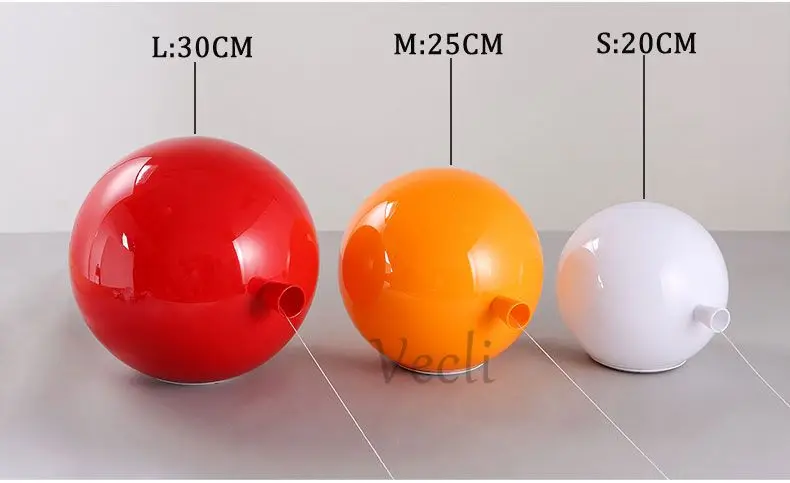 Красочный воздушный шар настенный светильник, 20 см Современный модный акриловый светильник для спальни, детская комната лампа балкон прикроватный Настенный Бра