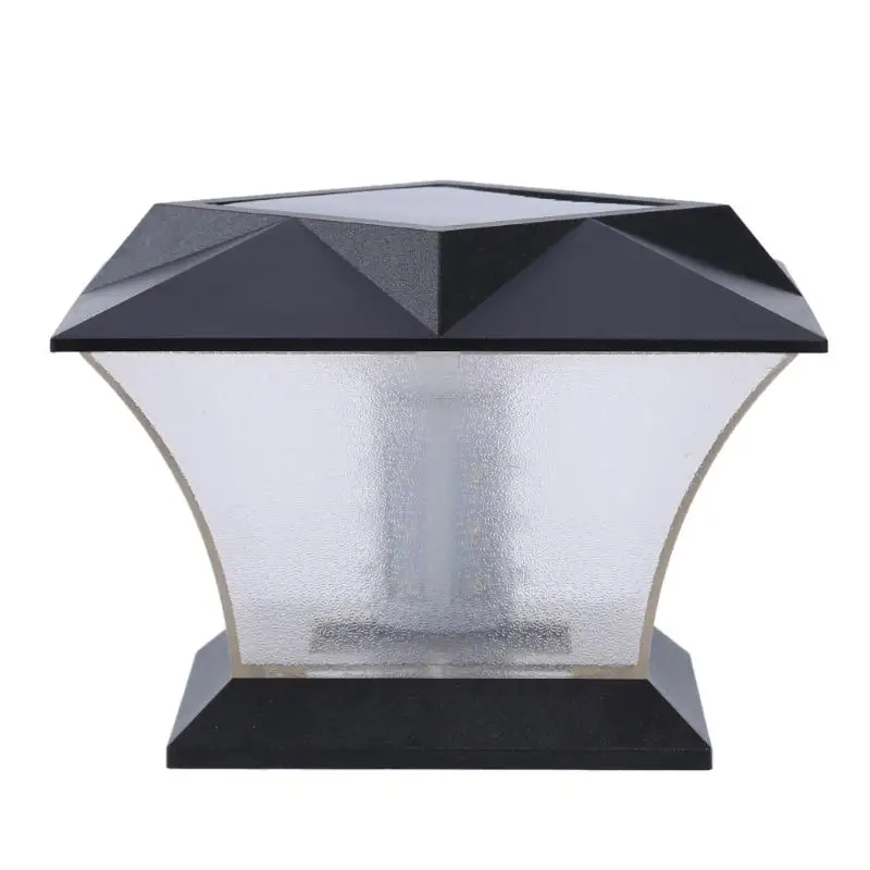 

Solar Column Head Light Outdoor Lighting for Garden Fence LED Landscape Wall Lighting Built-in 2000MA 18650 Lithium Battery