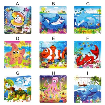 

Children Wooden Jigsaw Puzzles Toys Education And Learning Classical Toys Jigsaw Puzzles Children development Baby Gift