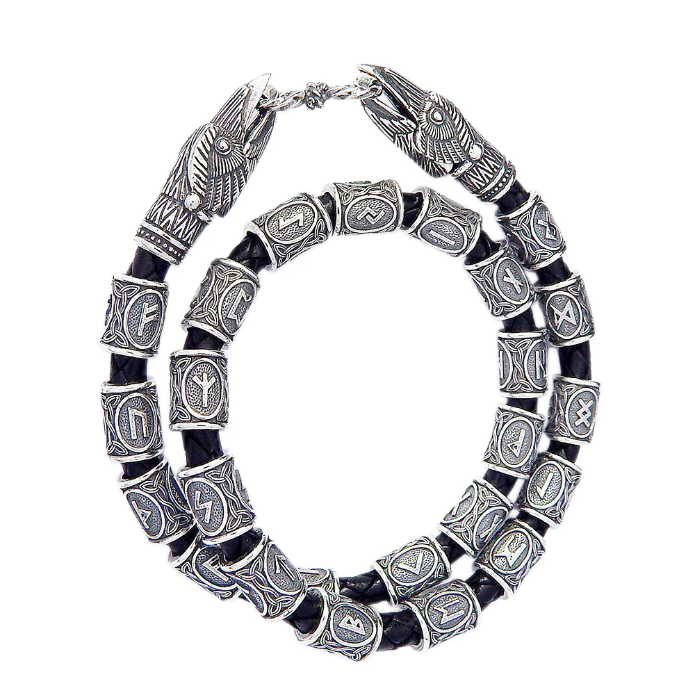 24 стиля полный набор бусы с рунами викингов амулеты для бороды или волос TIWAZ TYR Sol rune Odal Futhark ожерелье с дизайном «Руна» 1 шт каждого дизайна