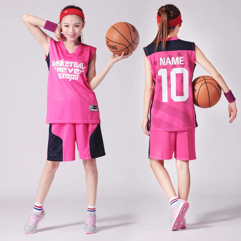 Women's Basketball Jersey Uniforms Team Sport Tracksuits Summer Clothes