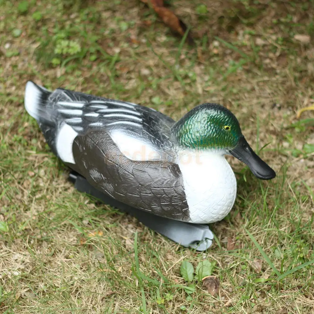 12 Types Simulation Feathered Male Duck Owl Swan Hawk Garden Decor Toy Against Pests Small Birds Rabbit Garden Yard