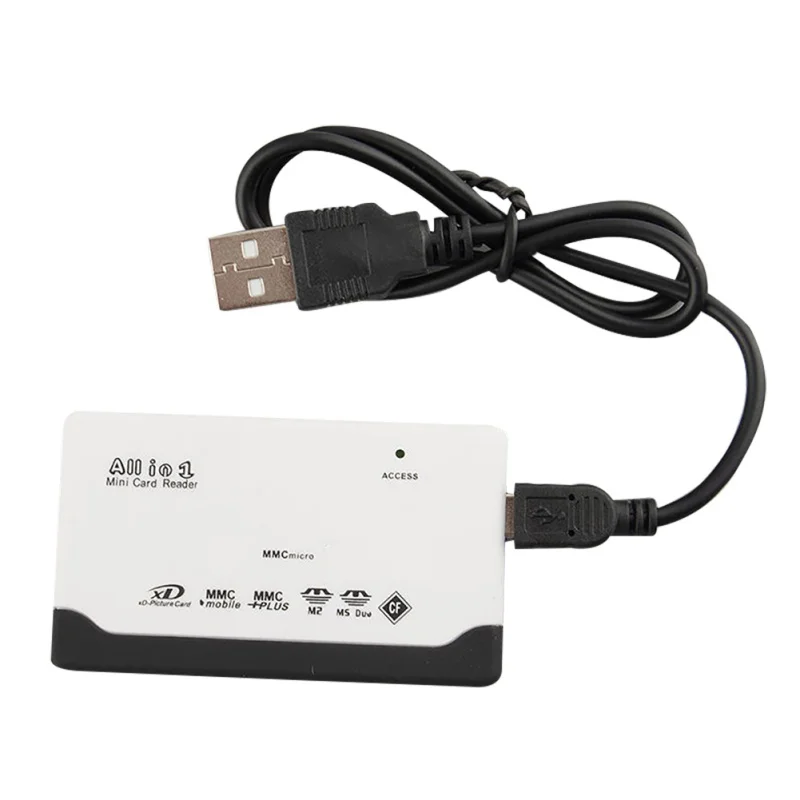 

USB 2.0 All in One Memory Card Reader for SD XD MMC MS CF SDHC TF Micro SD Read and write flash memory card