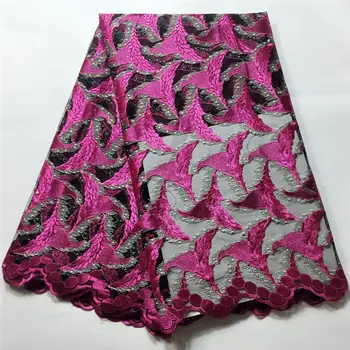 

High quality African lace fabric embroidery french net lace Fashion design swiss voile lace TL1031