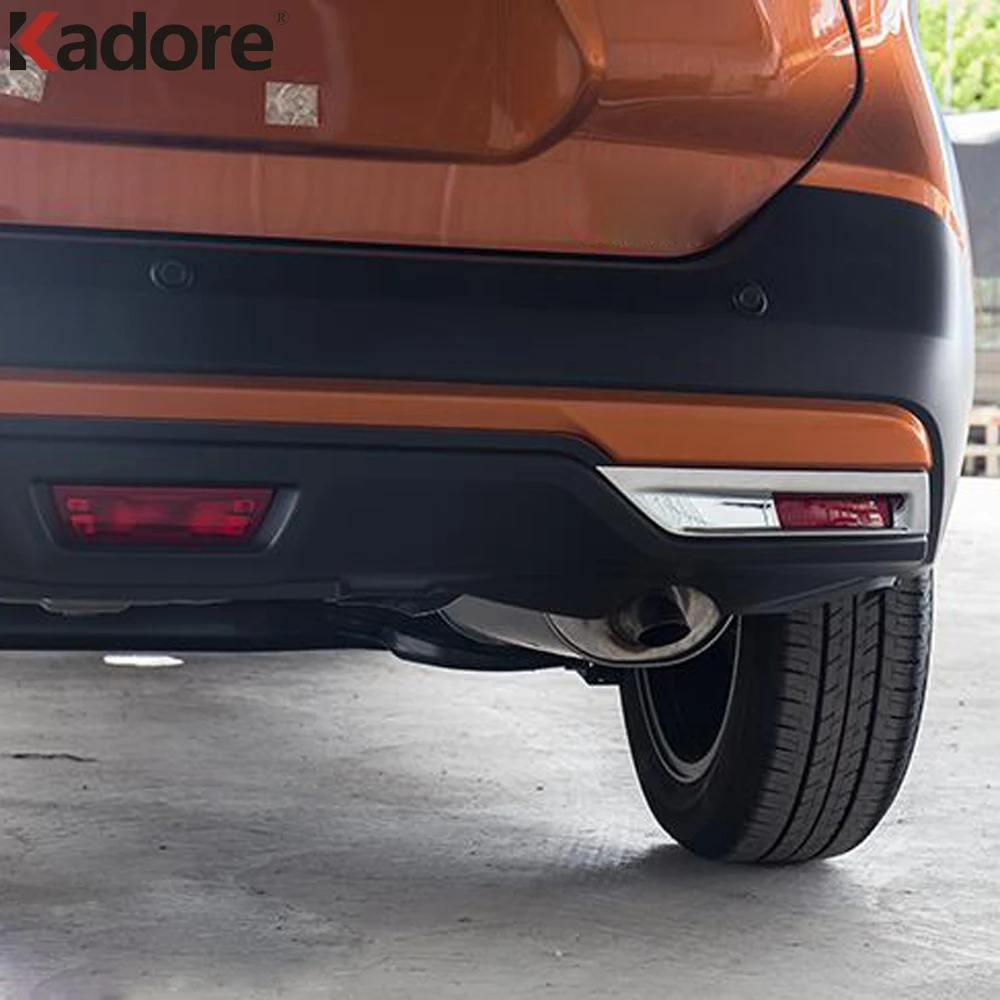 

For Nissan Kicks 2017 2018 2019 ABS Chrome Rear Reflector Fog Light Lamp Cover Sticker Decoration Trim Exterior Accessories