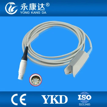 

Free Shipping Direct Reusable Adult Finger Clip Spo2 Sensor Probe For 8Pin Siemens/ Drager sc6002xl,sc7000,sc8000,sc9000xl