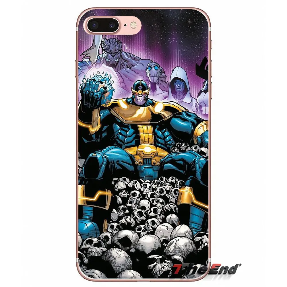 Чехол для Huawei G7 G8 Ascend P7 P8 P9 Lite Honor 4C 5X 5C 6X Mate 7 8 9 Y3 Y5 Y6 II Pro Avengers marvel concept Toys Thanos|honor 4c|mate