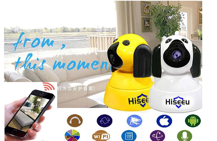 Hiseeu fh4 дома безопасности IP Камера Видеоняни и радионяни Wi-Fi Беспроводной Smart собак