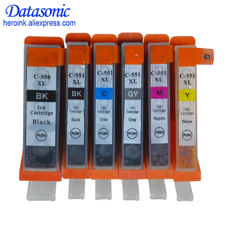 DAT pgi550 PGI 550 CLI 551 GY картридж для canon PGI550 CLI551 PIXMA IP7250 MG5450 MX925 MG5550 MG6450 MG5650 MG6650 MX725|ink
