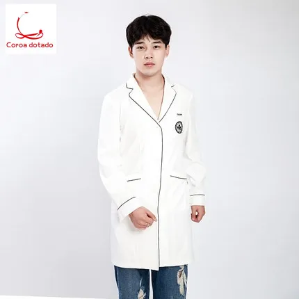 Новая осенне-зимняя Корейская версия белого пальто Хирургическая больница доктора и медсестры одежда мужская и женская униформа