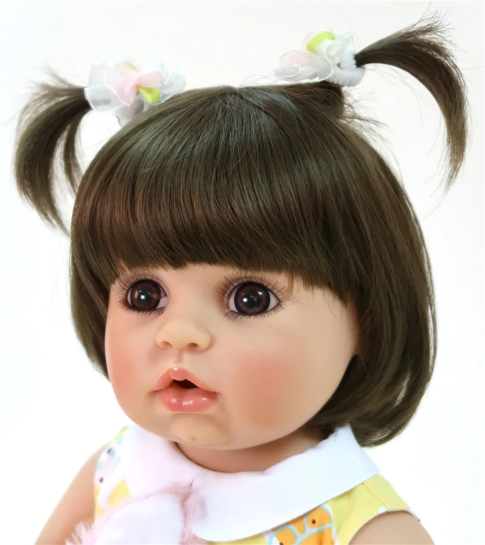 Модная 22 дюймовая Кукла Reborn baby girl, полностью силиконовая виниловая кукла Bebe born, Реалистичная принцесса, детская игрушка, кукла для детского дня, подарки