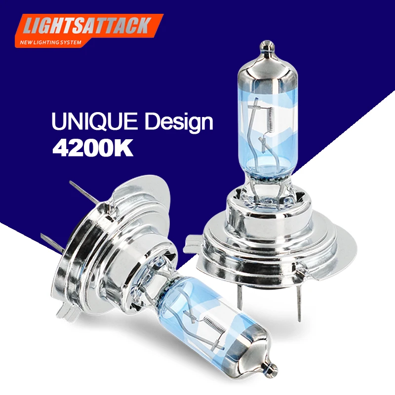 Online PEGASUS halógena para automóvil faro H1 H3 H4 H7 H11 HB3 9005 HB4 9006 9012 75 W 2000lm bulbo Auto faro 4200 K para coche