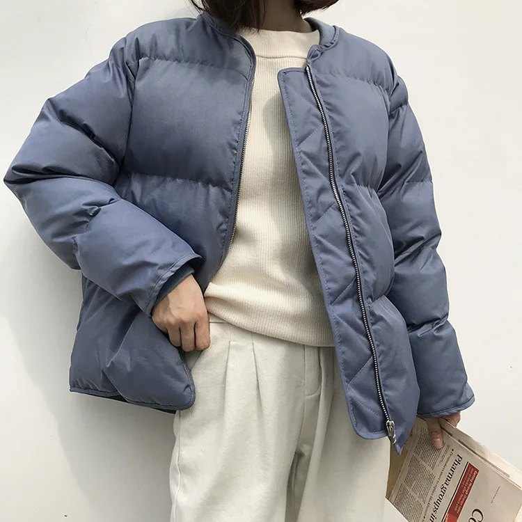 

Winter Bread Style Fluffy Thicker Down Cotton Coat Female Literary Art Warm Down Cotton Coat New Arrival Fashion Brand Coat