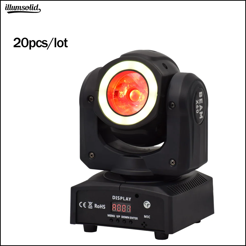 

High power 60w Mini powerful Beam Wash 2in1 Moving Head light 20pcs/lot