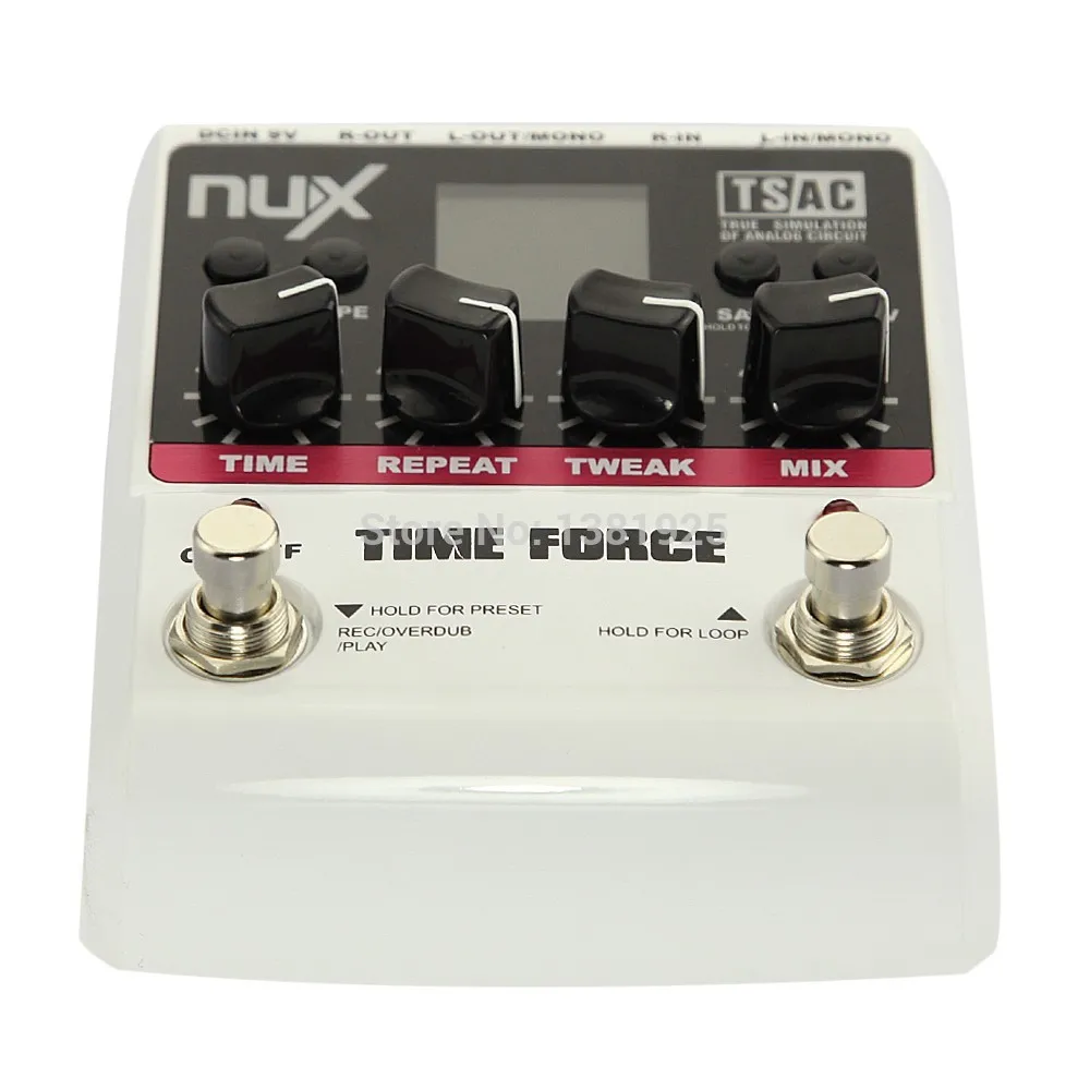 NUX Time Force Stomp Boxes Multi Digital Delay 11 Effects Electric