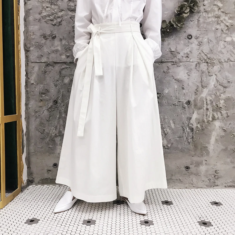 

S~5XL! Customized New Men's Black Wide Leg Pants Japan Harajuku Kimono Fashion Casual Loose Harem Trousers Male Skirt Pants