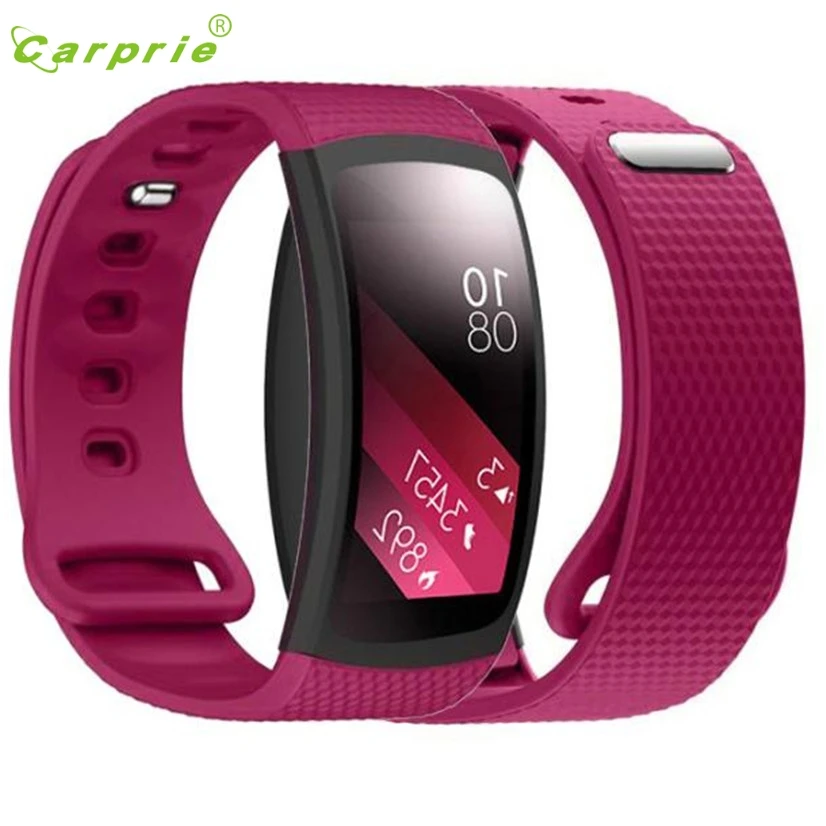 Роскошные Силиконовые часы замена ремешок для Samsung Gear Fit 2 SM R360 застежка PG9 Прямая