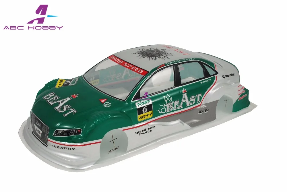 Каркас гоночного автомобиля 1/10 для Kyosho HPI Tamiya 200 мм HSP 94123 94102 94122 1:10 на дороге BADY |