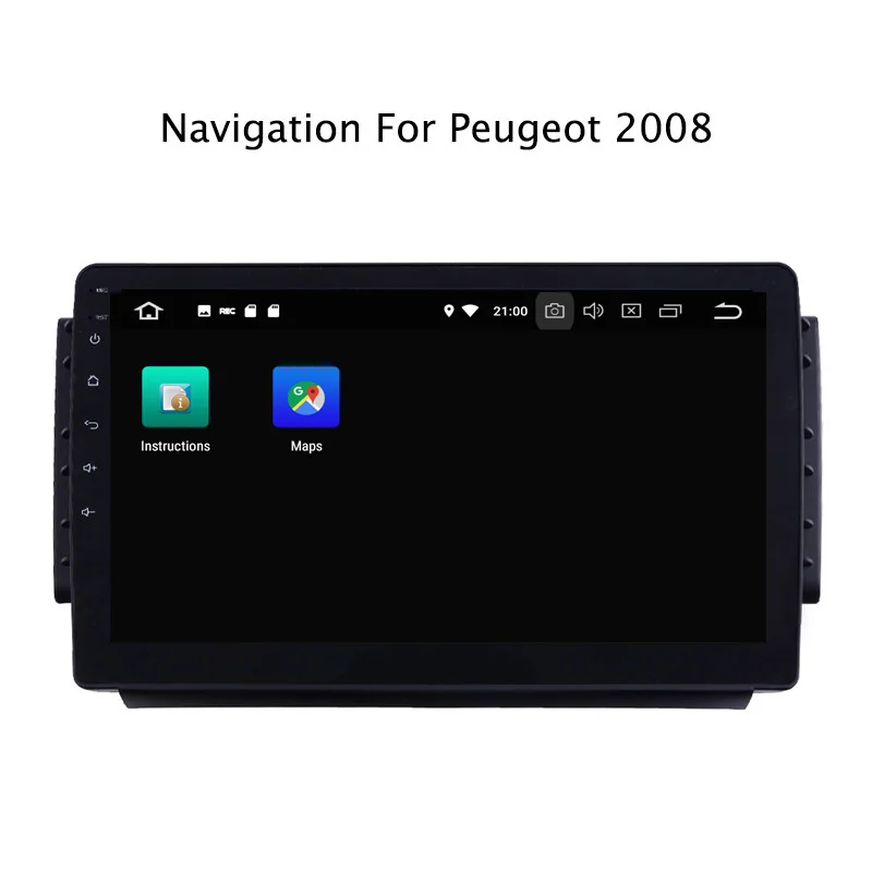 Discount 9inch 4G RAM 64G ROM Octa Core Android 9.0 Car DVD GPS Navigation For Peugeot 2008 Car Radio Stereo 2