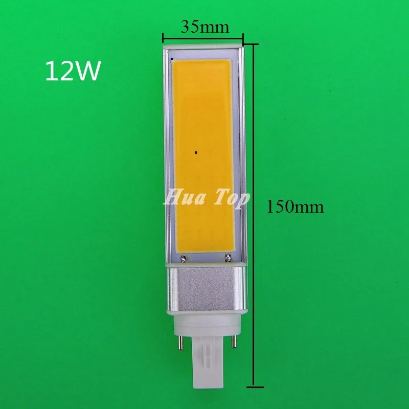 1 шт. 7 Вт 9 Вт 12 Вт светильник высокой мощности с горизонтальной вилкой лампада G24 G23 E27 Белый светодиодный светильник Настольная лампа с блеском COB AC85-265V